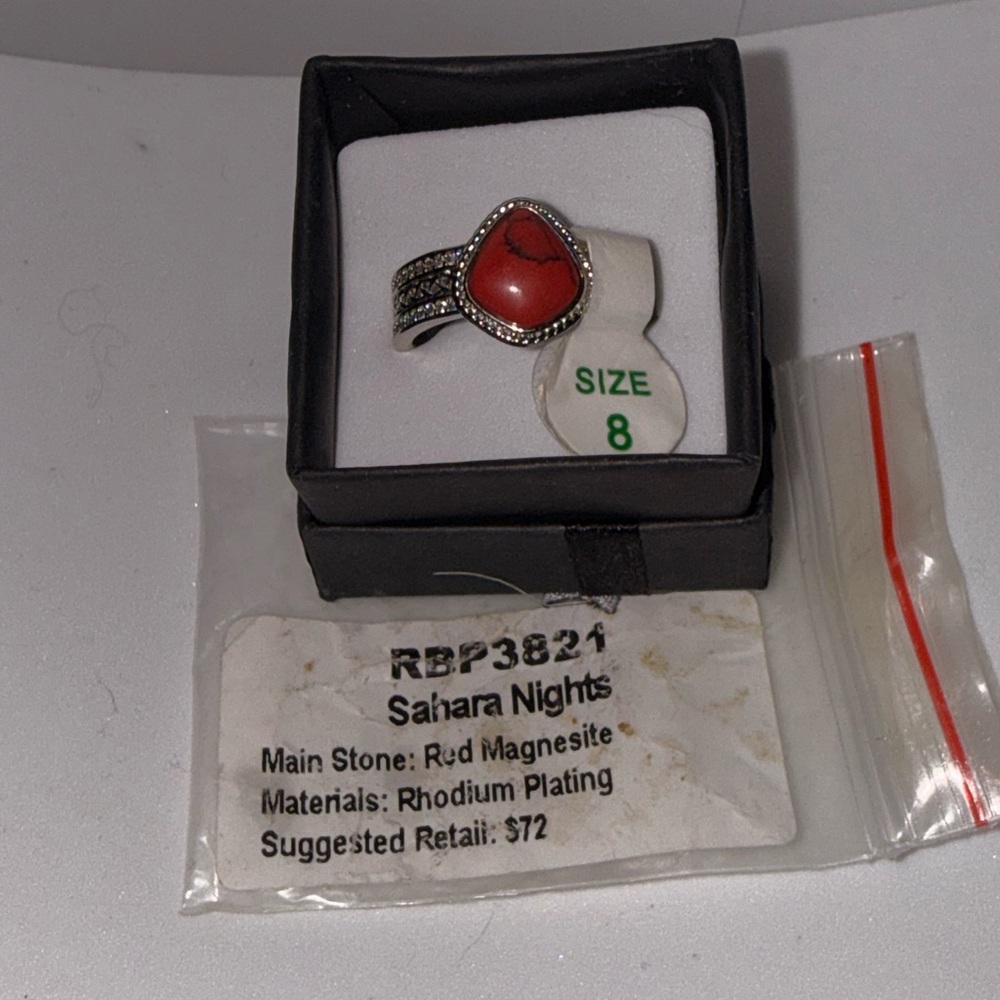 Sahara Nights Red Magnesite Ring
